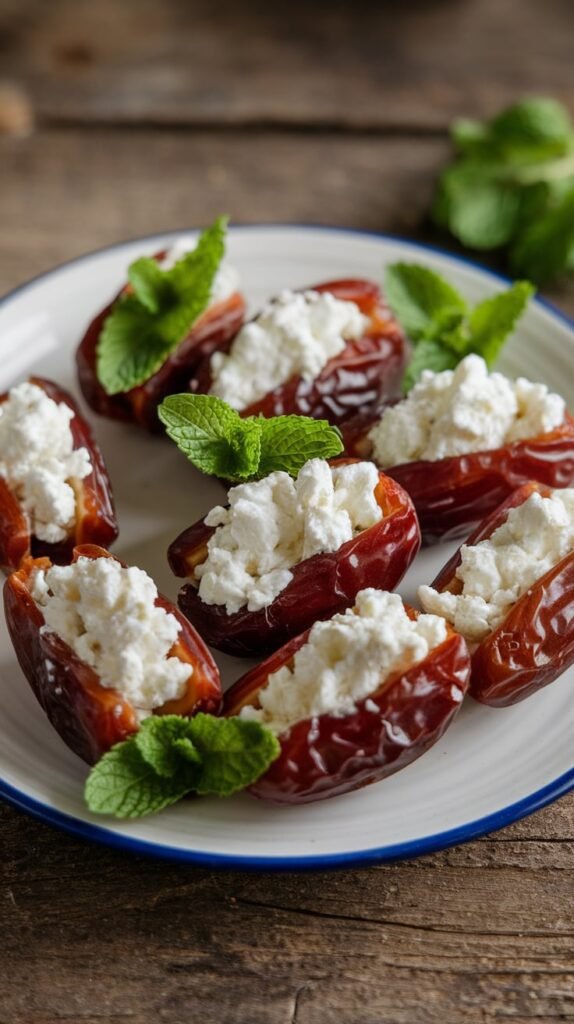 Cottage Cheese Stuffed Dates