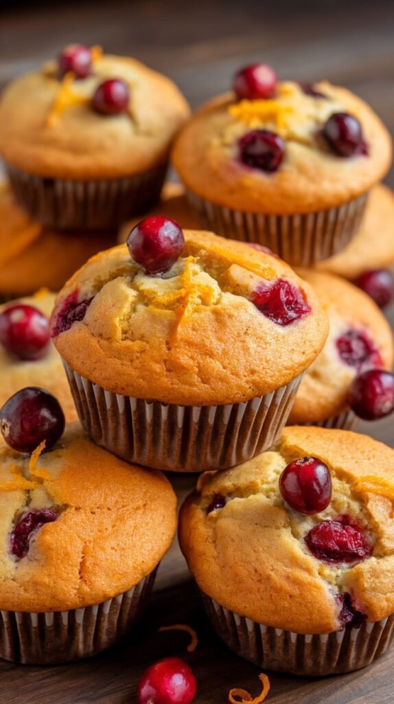 Cranberry Orange Protein Muffins