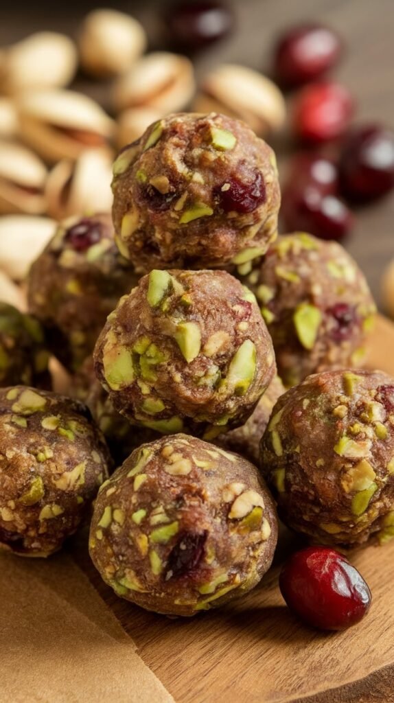 Cranberry Pistachio Energy Balls
