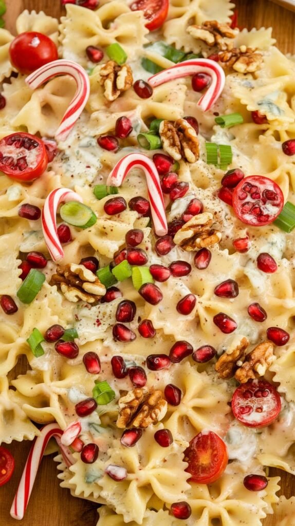 16 Christmas Pasta Salad Recipes 2 Creamy Ranch Christmas Pasta Salad