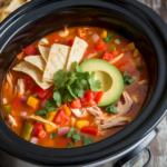 CrockPot Low-Carb Chicken Tortilla Soup 3 CrockPot Low-Carb Chicken Tortilla Soup