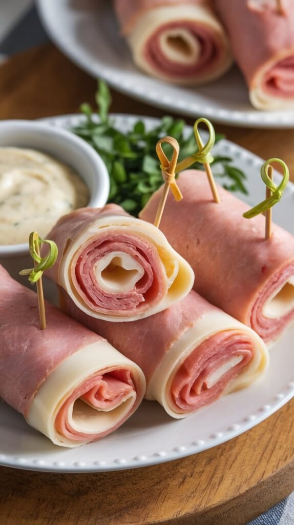 Deli Turkey Cheese Roll Ups
