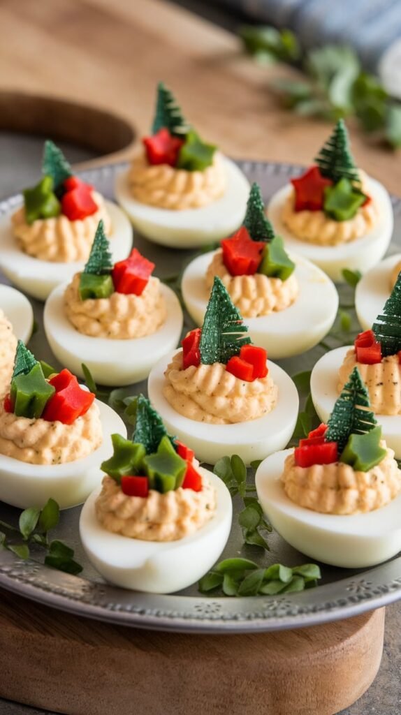 15+ No Bake Christmas Finger Foods That Disappear in Minutes 8 Deviled Eggs with a Twist