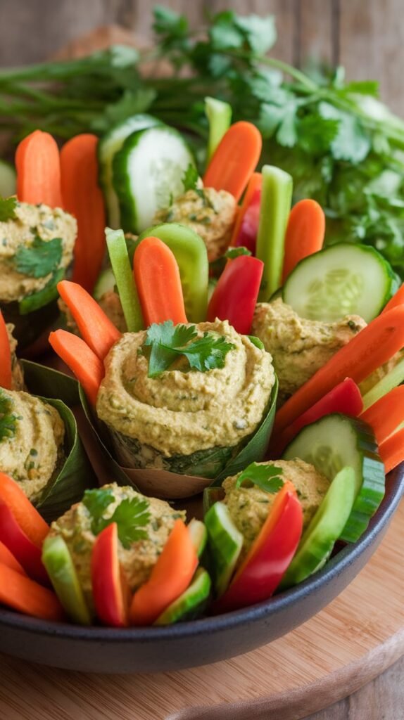 20 No-Bake High-Protein Snacks That'll Save You When Hunger Strikes 15 Edamame Hummus Veggie Cups