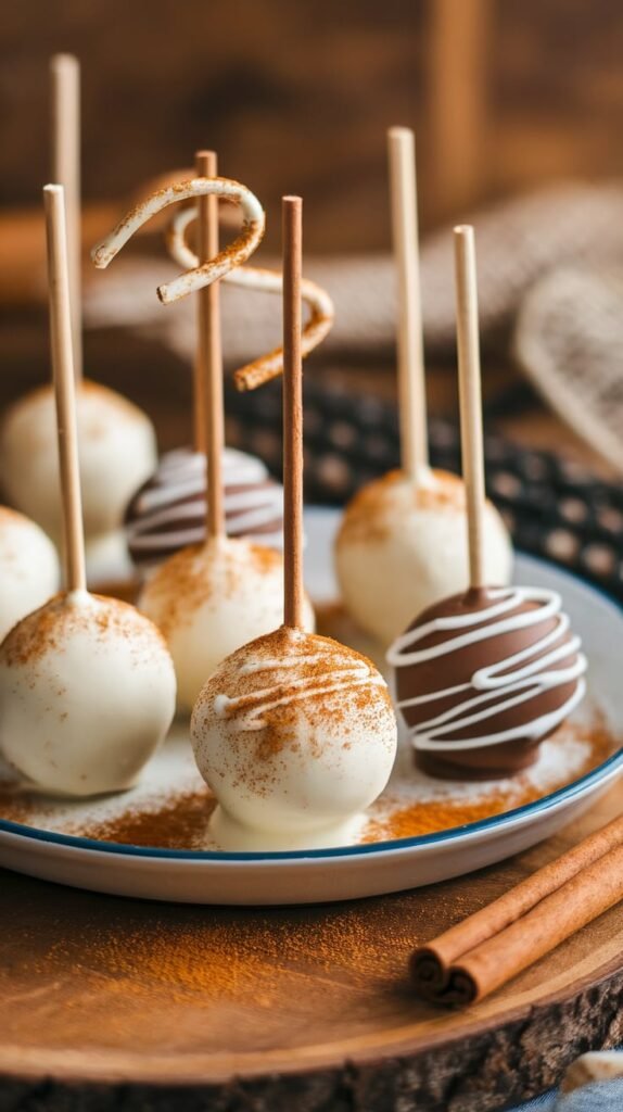 Eggnog Spice cake Pops