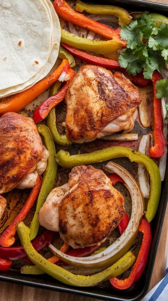 These 7 Healthy Sheet-Pan Dinners Will Save Your Weeknights 7 Fajita Style Sheet Pan Chicken
