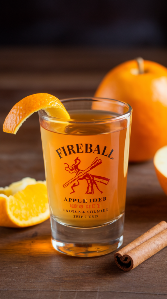 18 Christmas Shot Ideas That'll Make Your Holiday Party Legendary 8 Fireball Apple Cider Shot