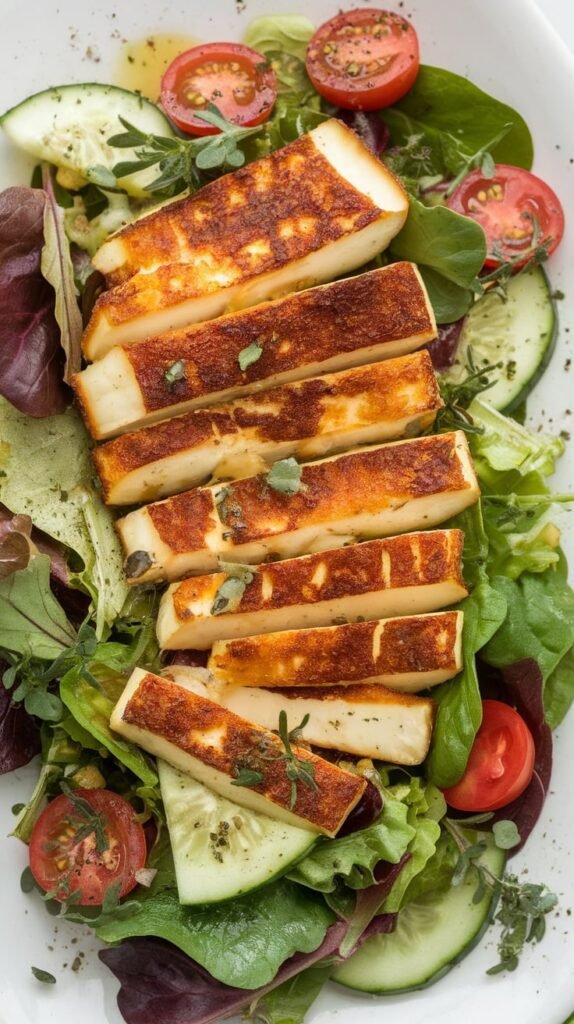 27 New Year's Eve Salad Recipes That'll Make You Forget About the Potato Chips 23 Fried Halloumi Salad