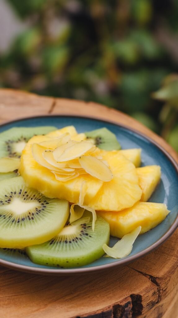 Gingered Pineapple Kiwi Salad