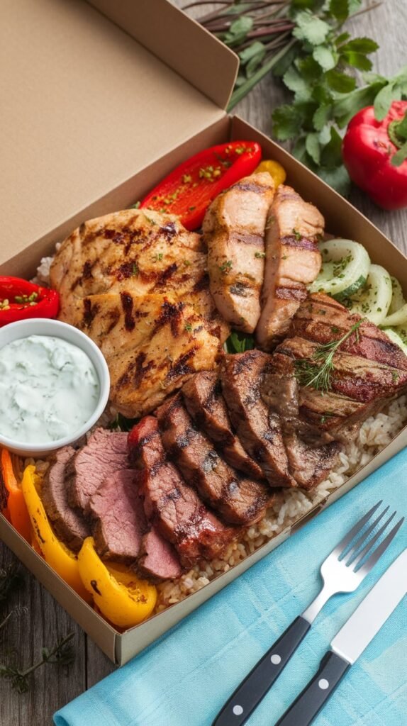 Greek Protein Box with Tzatziki