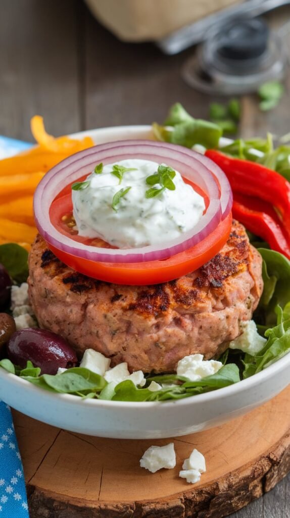 13+ High Protein Low Carb Lunches That'll Actually Keep You Full at Work 14 Greek Turkey Burger Bowls