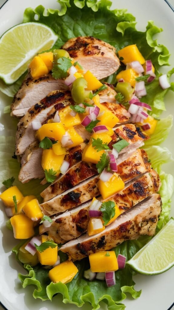 21 High-Protein Mexican-Inspired Dinners for Fiesta Nights 9 Grilled Chicken with Mango Salsa