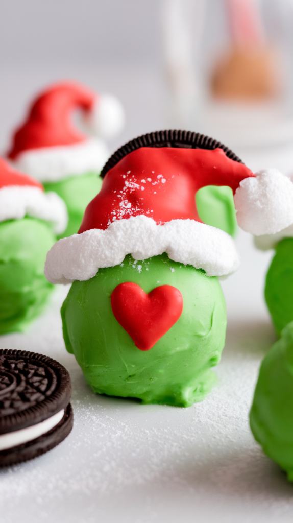 Grinch Oreo Balls Recipe for Christmas Desserts