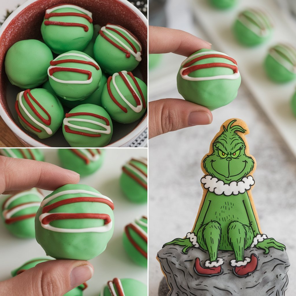 Grinch Oreo Balls Recipe for Christmas Desserts