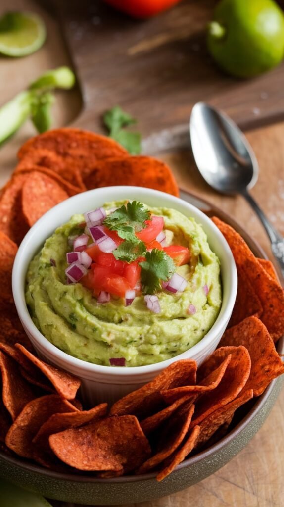 20 Gluten-Free Christmas Appetizers So Good Your Guests Won't Even Notice They're Missing the Gluten 18 Guacamole with Veggie Chips