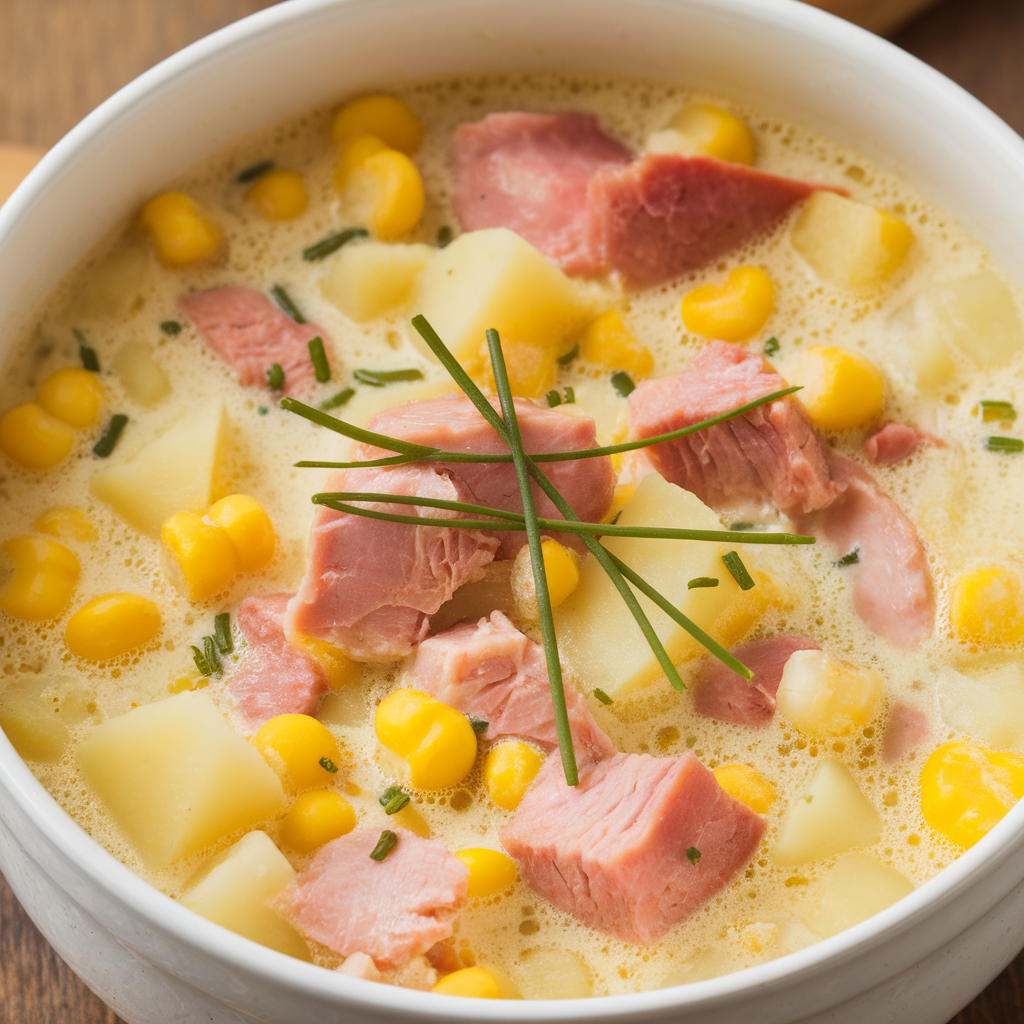 Ham and Potato Corn Chowder Recipe