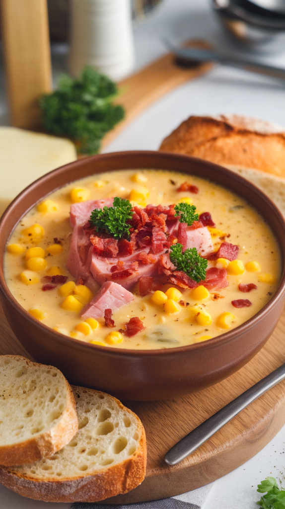Ham and Potato Corn Chowder Soup Recipe: The Cozy Hug Your Taste Buds Deserve 2 Ham and Potato Corn Chowder Soup