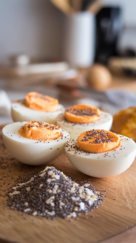 21 High-Protein, High-Fiber Snacks That'll Make You Forget You're Being Healthy 4 Hard Boiled Eggs with Everything Bagel Seasoning