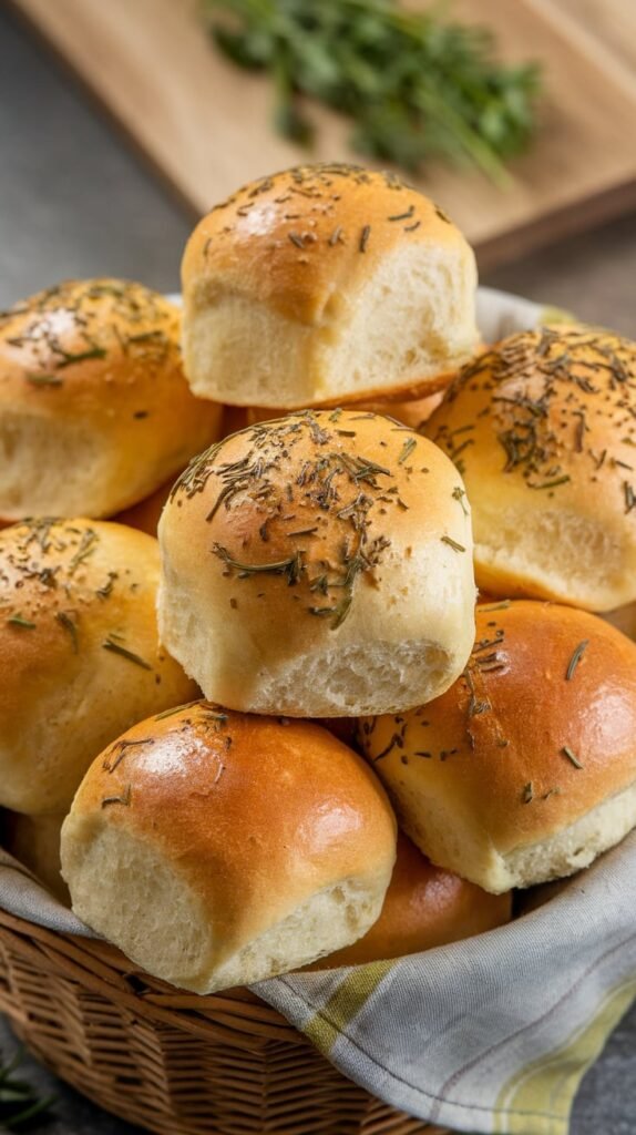 21 Magical Christmas Dinner Ideas for a Cozy Family Feast 11 Herb and Butter Dinner Rolls