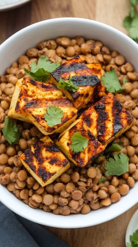 9 High-Protein Vegetarian Recipes for Muscle Gain (Zero Chicken) 8 High Protein Lentil and Paneer Tikka Bowls