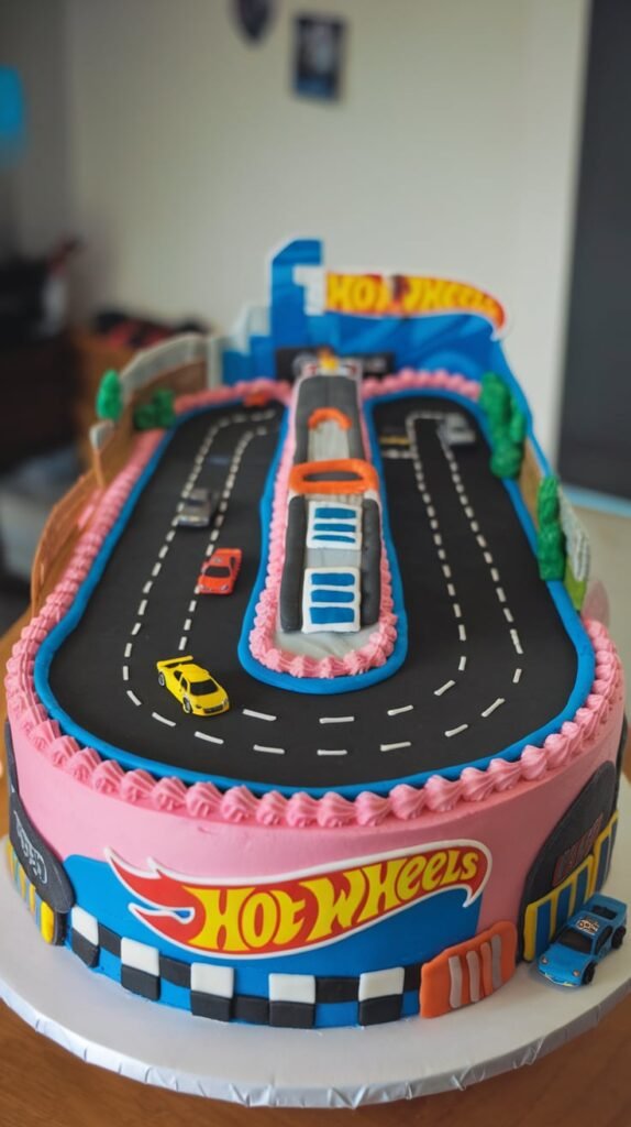11 Hot Wheels Birthday Cake Ideas That'll Make You the MVP of Party Planning 11 Hot Wheels Cupcake Race Track