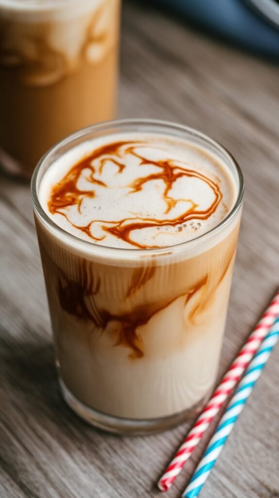12 Healthy Christmas Starbucks Drinks That Won't Wreck Your New Year's Resolutions 3 Iced Coffee with Sugar Free Vanilla Cinnamon