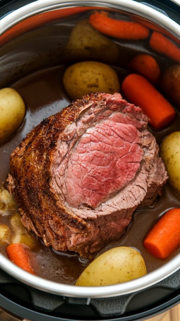 23 Instant Pot Christmas Recipes That'll Save Your Sanity This Holiday Season 4 Instant Pot Beef Roast with Gravy