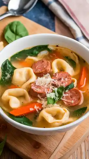 Italian Sausage Tortellini Soup