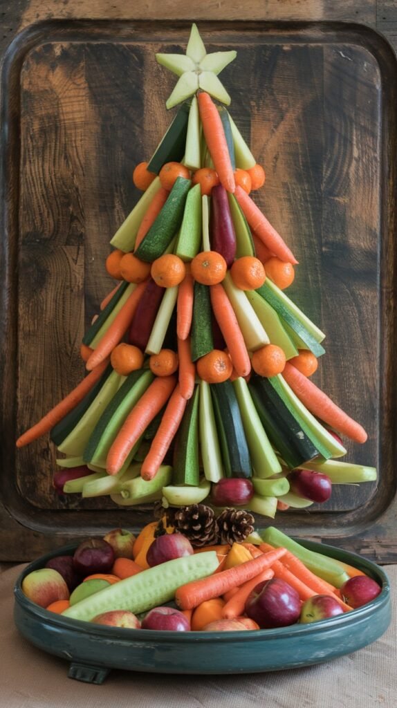 23 Best Christmas Tree Veggie Trays For Holiday Parties 7 Kid Christmas Tree Veggie Tray