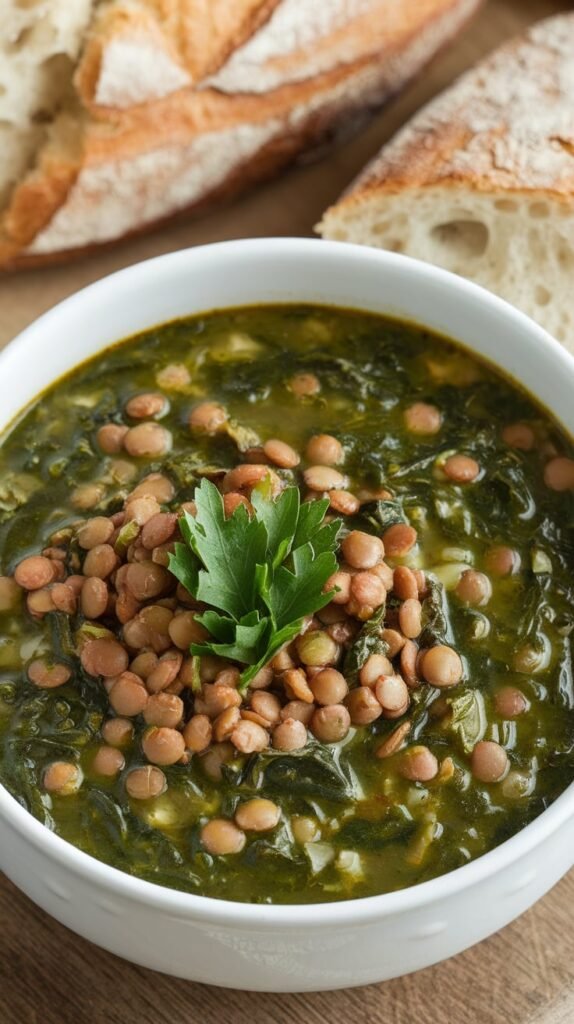 Lentil Spinach Soup