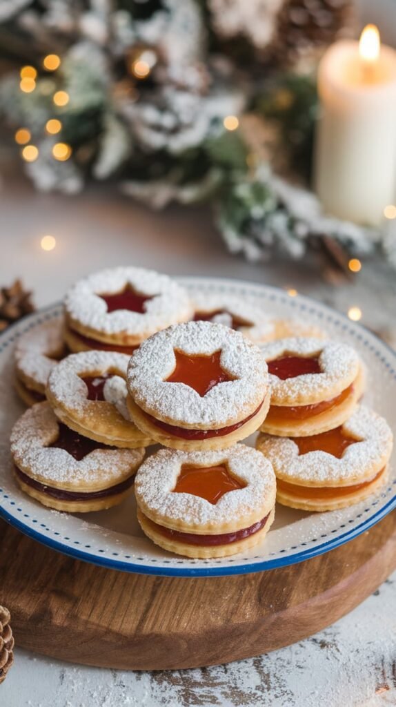 25 Best Christmas Cookies Recipes You’ll Bake Every Year 11 Linzer Cookies Jam Filled Sandwich Cookies