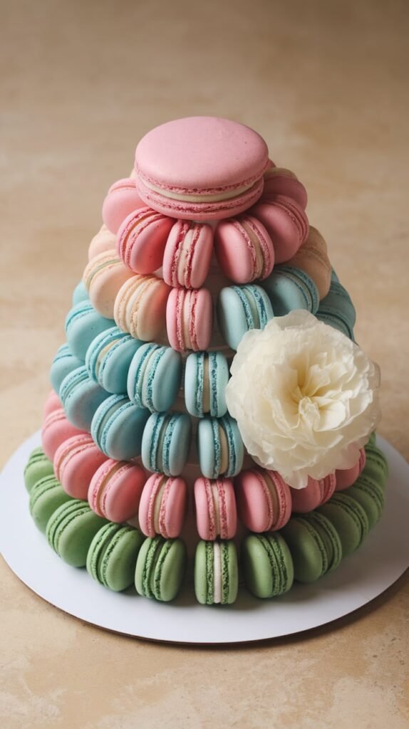 Macaron Tower Cake