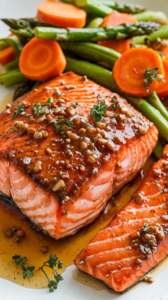 Maple Ginger Glazed Salmon Platter​