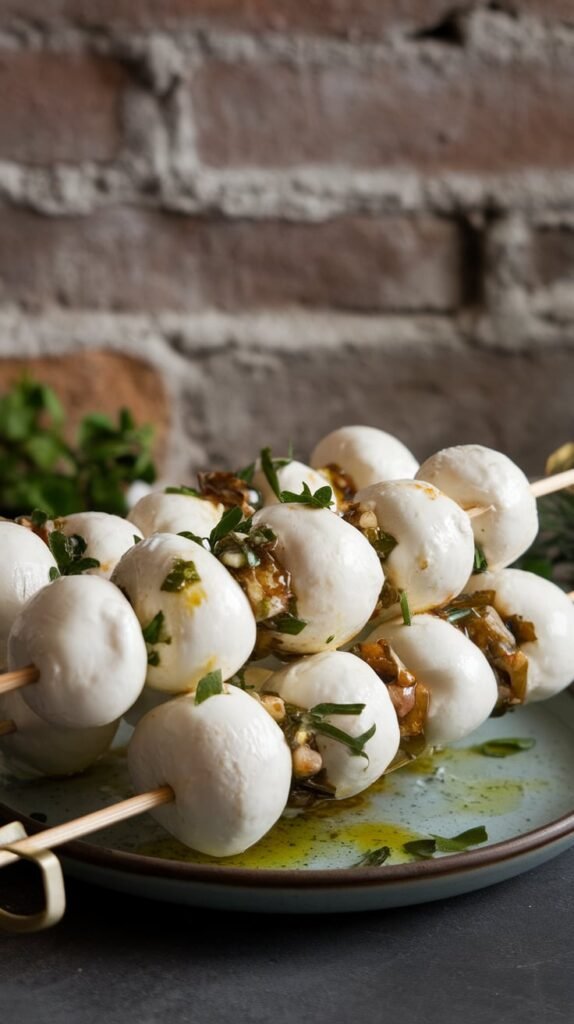 20 Gluten-Free Christmas Appetizers So Good Your Guests Won't Even Notice They're Missing the Gluten 13 Marinated Mozzarella Balls