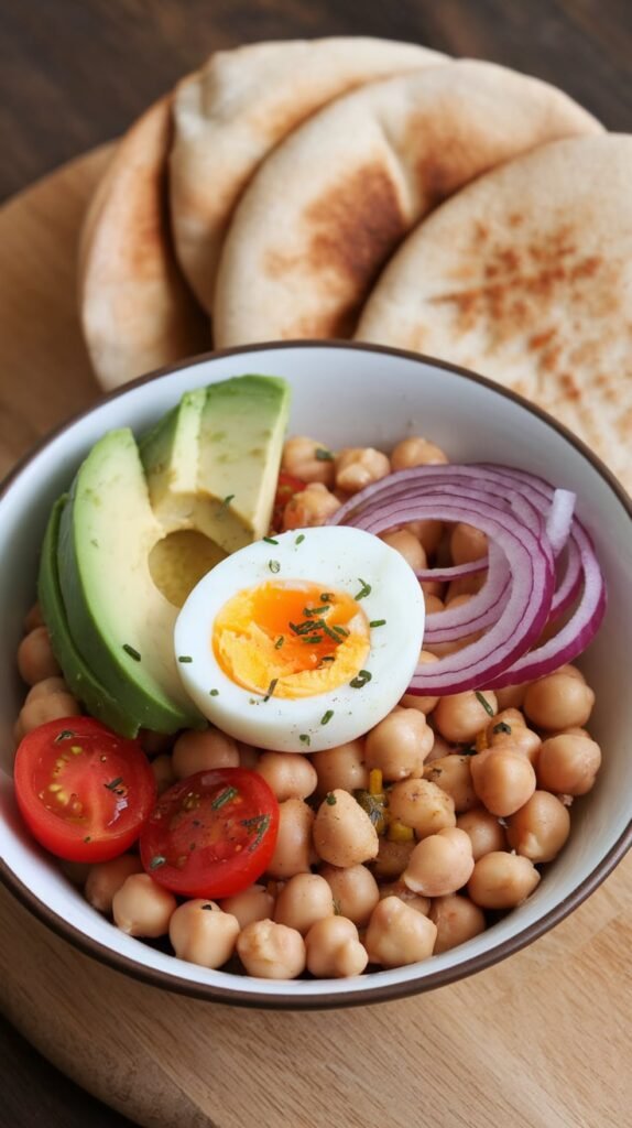 10 High-Protein Breakfast Bowls to Start Your Day Strong 9 Mediterranean Chickpea Breakfast Bowl
