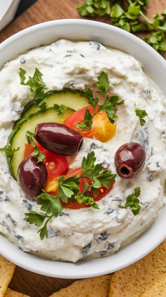 Mediterranean Cottage Cheese Dip
