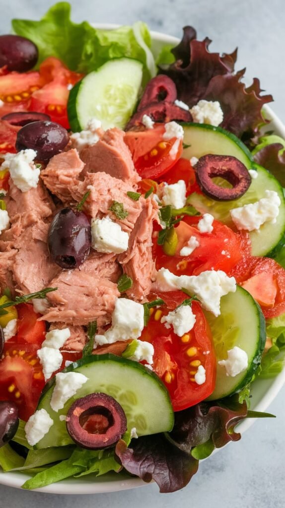 13+ High Protein Low Carb Lunches That'll Actually Keep You Full at Work 9 Mediterranean Tuna Salad