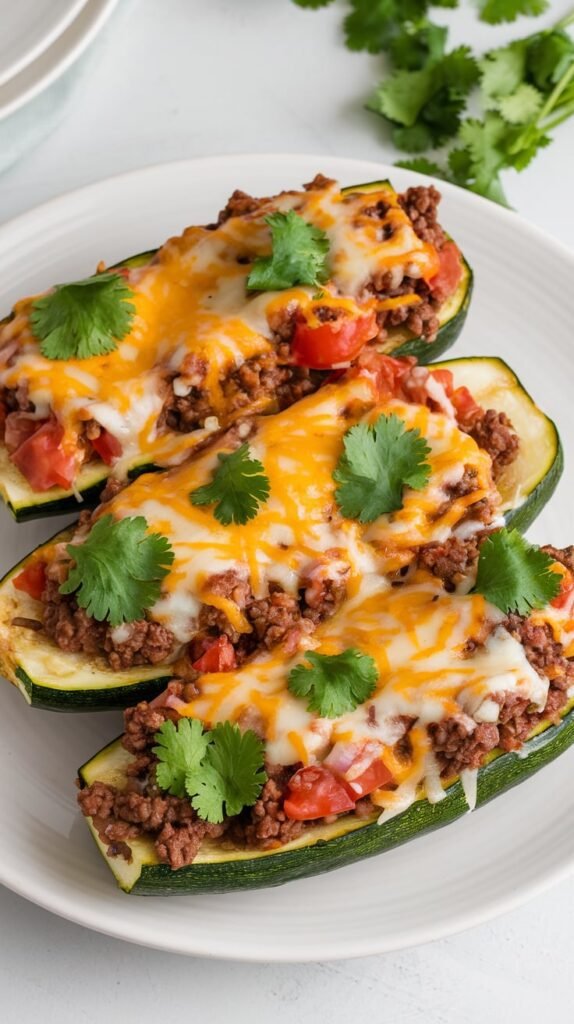 21 High-Protein Mexican-Inspired Dinners for Fiesta Nights 17 Mexican Style Stuffed Zucchini Boats