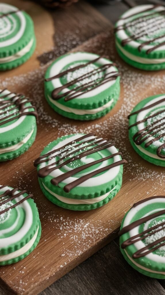 25 Best Christmas Cookies Recipes You’ll Bake Every Year 19 Mint Chocolate Sandwich Cookies