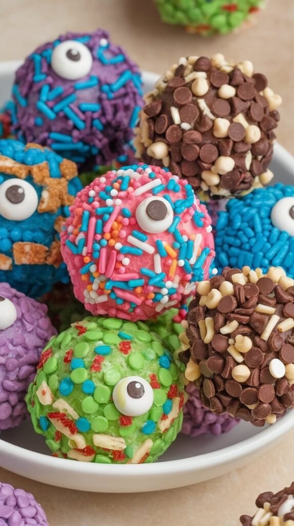 16 High-Protein Energy Balls That'll Crush Your Cravings (No Bake, 10g+ Protein Each!) 10 Monster Candy Crunch Balls