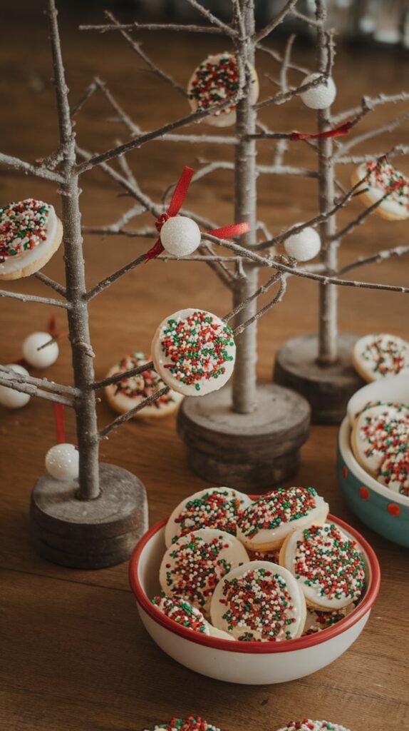 Naked Christmas Trees with Sprinkles