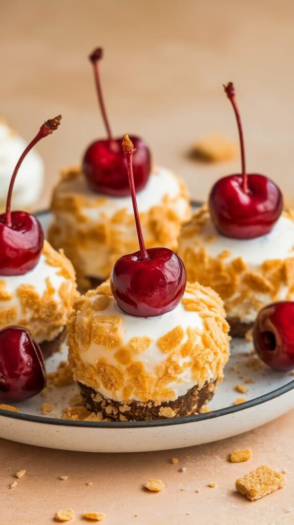 No Bake Cheesecake Bites