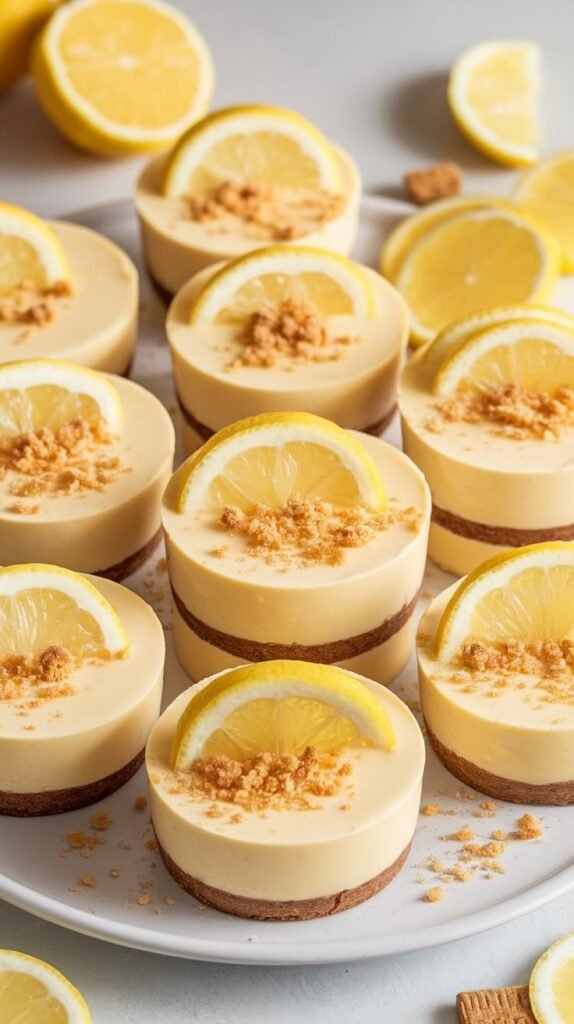 No Bake Lemon Cheesecake Cups