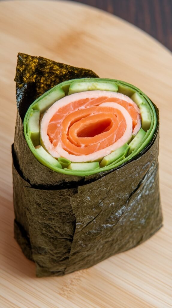Nori Seaweed Wraps with Salmon