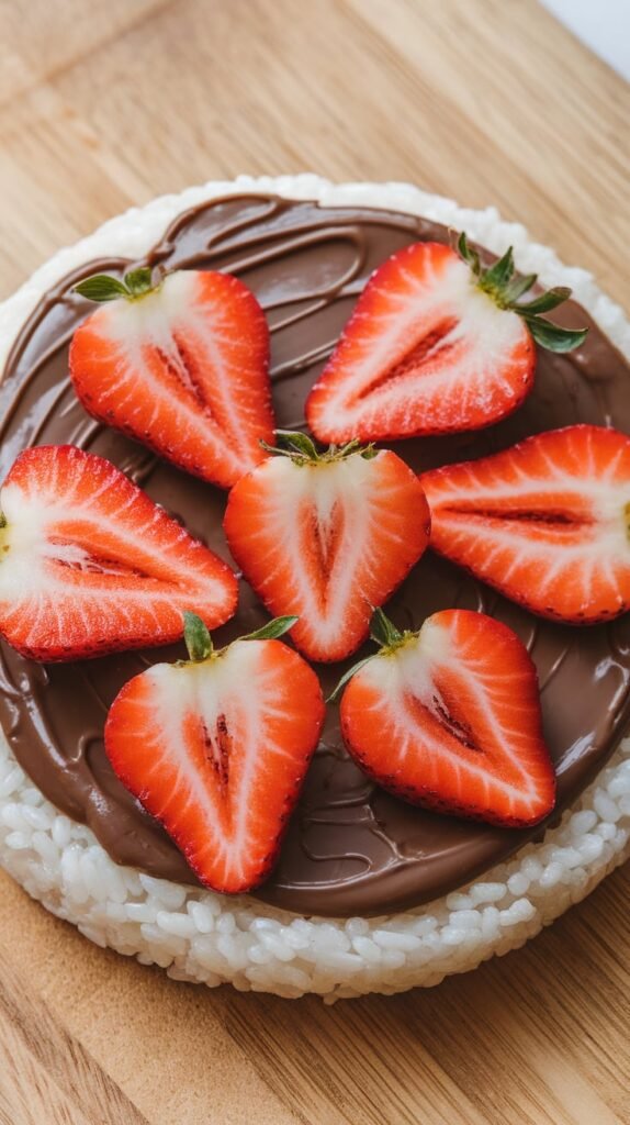 Nutella Sliced Strawberries