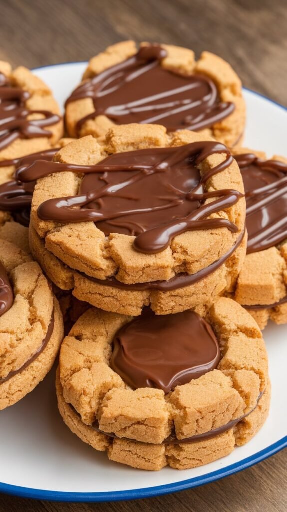 Nutella Stuffed Thick Cookies