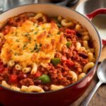 One Pot Chili Mac and Cheese