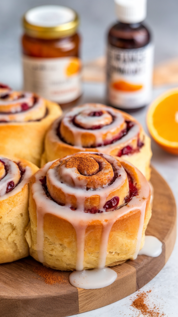 These 21 Christmas Morning Cinnamon Rolls Will Make You the Holiday Hero 4 Orange Cranberry Cinnamon Rolls