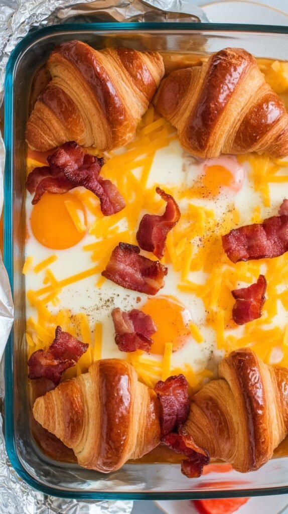 Overnight Croissant Breakfast Casseroles