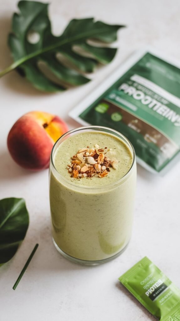 Peachy Green Protein Dream